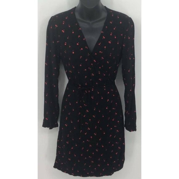 Rails Lola Metallic Cherries Wrap Dress XS Extra - Picture 1 of 7